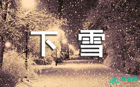 写下雪了的作文（精选10篇）